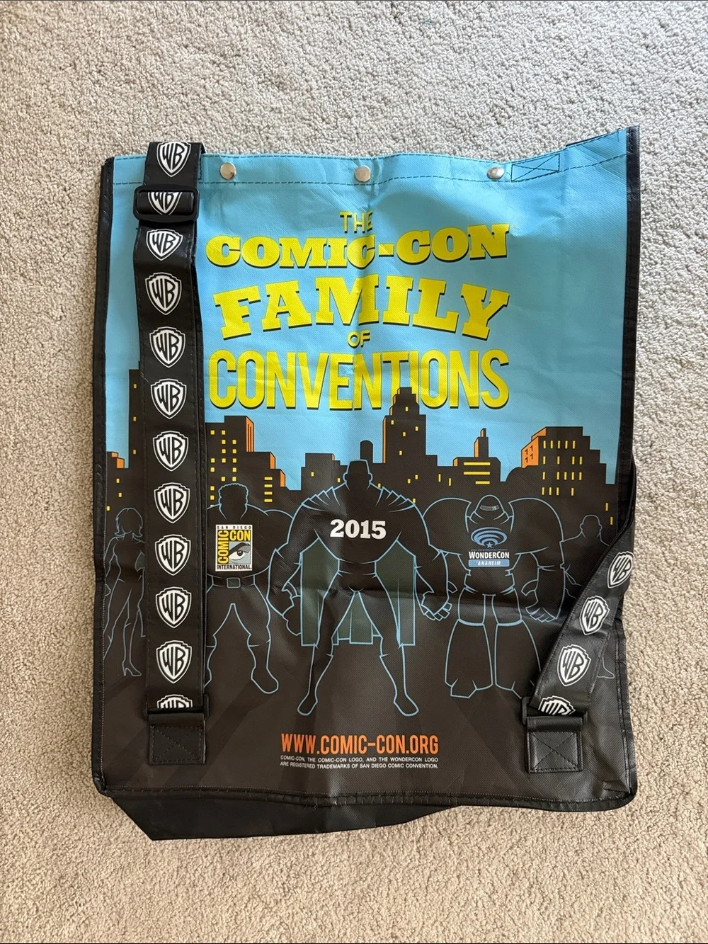 2015 San Diego Comic Con Tote Bag - Blue & Black